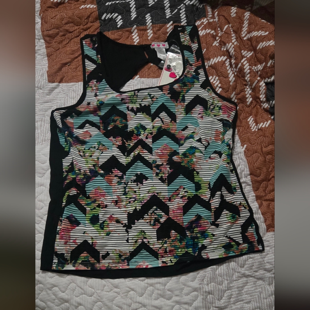Colorful Chevron Women's Tank Top